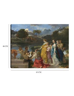 Foto 6 | Foto 6 | Cuadro Decorativo - El Hallazgo De Moisés C. 1655/1660- Sébastien Bourdon - Religión - 46x61 - Impresión En Lienzo - Fine Art Tj