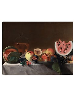 Foto 1 | Foto 1 | Cuadro Decorativo - Naturaleza Muerta Con Fruta Y Garrafa, C. 1610/1620- Pensionante Del Saraceni - 107x143 - Fine Art Tj