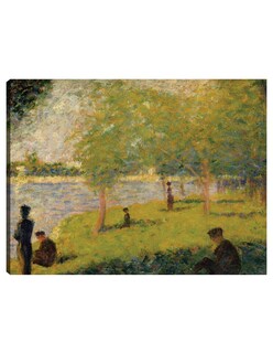 Foto 1 | Foto 1 | Cuadro Decorativo - Estudio Para 'un Domingo En La Grande Jatte' (1884) Ii- Georges Seurat - Paisaje - 28x36 - Fine Art Tj