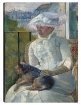 Cuadro Decorativo - Niña Junto A Una Ventana (c. 1883-1884)- Mary Cassatt - Fotografía - 46x61 - Impresión En Lienzo-fine Art Tj