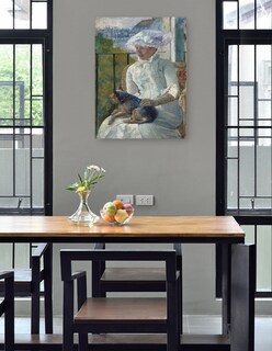 Foto 4 | Foto 4 | Cuadro Decorativo - Niña Junto A Una Ventana (c. 1883-1884)- Mary Cassatt - Fotografía - 46x61 - Impresión En Lienzo-fine Art Tj