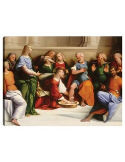 Foto 1 | Foto 1 | Cuadro Decorativo - Cristo Lavando Los Pies De Los Discípulos, C. 1520/1525- Garofalo - Religión - 28x36 - Fine Art Tj