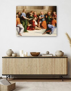 Foto 5 | Foto 5 | Cuadro Decorativo - Cristo Lavando Los Pies De Los Discípulos, C. 1520/1525- Garofalo - Religión - 28x36 - Fine Art Tj