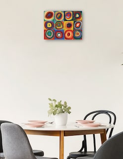 Foto 2 | Foto 2 | Cuadro Decorativo - Cuadrado Con Anillos Konzentrischen (1913)- Wassily Kandinsky - Abstracto - 46x61 - Fine Art Tj