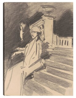 Foto 1 | Foto 1 | Cuadro Decorativo - Junto A La Fuente, Villa Torlonia, Frascati, Italia (c. 1907)- John Singer Sargent - 77x102 - Fine Art Tj