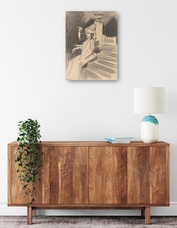 Foto 2 | Foto 2 | Cuadro Decorativo - Junto A La Fuente, Villa Torlonia, Frascati, Italia (c. 1907)- John Singer Sargent - 77x102 - Fine Art Tj