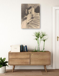 Foto 3 | Foto 3 | Cuadro Decorativo - Junto A La Fuente, Villa Torlonia, Frascati, Italia (c. 1907)- John Singer Sargent - 77x102 - Fine Art Tj