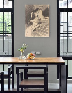 Foto 4 | Foto 4 | Cuadro Decorativo - Junto A La Fuente, Villa Torlonia, Frascati, Italia (c. 1907)- John Singer Sargent - 77x102 - Fine Art Tj