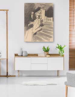 Foto 5 | Foto 5 | Cuadro Decorativo - Junto A La Fuente, Villa Torlonia, Frascati, Italia (c. 1907)- John Singer Sargent - 77x102 - Fine Art Tj