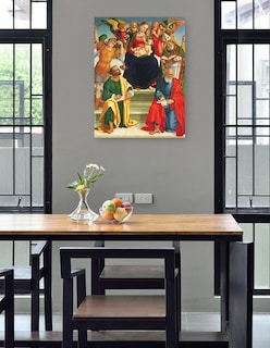 Foto 4 | Foto 4 | Cuadro Decorativo - Virgen Y El Niño Con Santos Y Ángeles,- Luca Signorelli - 46x61 - Fine Art Tj