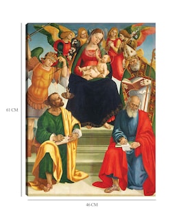 Foto 6 | Foto 6 | Cuadro Decorativo - Virgen Y El Niño Con Santos Y Ángeles,- Luca Signorelli - 46x61 - Fine Art Tj