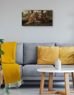 Foto 4 | Foto 4 | Cuadro Decorativo - El Hallazgo De Moisés (década De 1560)- Jacopo Tintoretto - Religión - 46x89-impresión En Lienzo-fine Art Tj