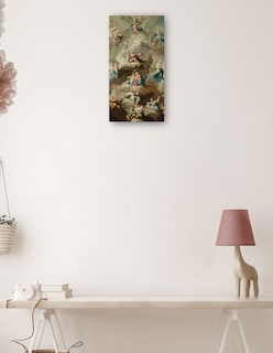 Foto 3 | Foto 3 | Cuadro Decorativo - Escena Religiosa Alegórica Con La Virgen María (siglo Xviii)- Johann Michael Rottmayr - 34x64 - Fine Art Tj