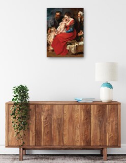 Foto 2 | Foto 2 | Cuadro Decorativo - La Sagrada Familia Con Los Santos Isabel Y Juan Bautista (1615)- Peter Paul Rubens - 69x92 - Fine Art Tj