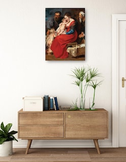 Foto 3 | Foto 3 | Cuadro Decorativo - La Sagrada Familia Con Los Santos Isabel Y Juan Bautista (1615)- Peter Paul Rubens - 69x92 - Fine Art Tj