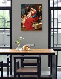 Foto 4 | Foto 4 | Cuadro Decorativo - La Sagrada Familia Con Los Santos Isabel Y Juan Bautista (1615)- Peter Paul Rubens - 69x92 - Fine Art Tj