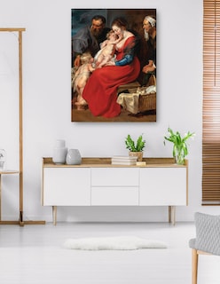 Foto 5 | Foto 5 | Cuadro Decorativo - La Sagrada Familia Con Los Santos Isabel Y Juan Bautista (1615)- Peter Paul Rubens - 69x92 - Fine Art Tj