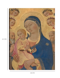 Foto 6 | Foto 6 | Cuadro Decorativo - La Virgen Y El Niño Con San Jerónimo, San Bernardino Y Ángeles- Sano Di Pietro - 46x61 - Fine Art Tj