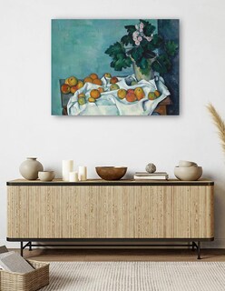 Foto 5 | Foto 5 | Cuadro Decorativo - Naturaleza Muerta Con Manzanas Y Un Tiesto De Prímulas- Paul Cezanne - Religión - 46x61 - Fine Art Tj
