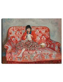 Foto 1 | Foto 1 | Cuadro Decorativo - Jeune Fille Cousant Sur Un Canapé (hacia 1925)- Henri Lebasque - Fotografía - 46x61 - Fine Art Tj