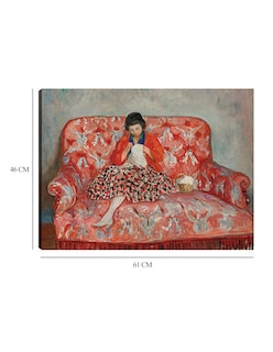 Foto 6 | Foto 6 | Cuadro Decorativo - Jeune Fille Cousant Sur Un Canapé (hacia 1925)- Henri Lebasque - Fotografía - 46x61 - Fine Art Tj