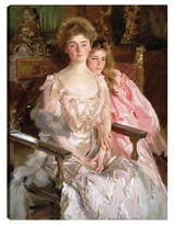 Cuadro Decorativo - La Señora Fiske Warren (gretchen Osgood) Y Su Hija Rachel (1903)- John Singer Sargent - 107x143 -fine Art Tj