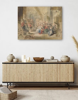 Foto 5 | Foto 5 | Cuadro Decorativo - Un Sermón En La Iglesia De Un Pueblo (ca. 1630)- Peter Paul Rubens - Religión - 46x61 - Fine Art Tj