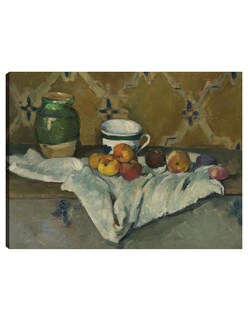 Foto 1 | Foto 1 | Cuadro Decorativo - Naturaleza Muerta Con Jarra, Copa Y Manzanas (ca. 1877)- Paul Cézanne - Religión - 69x92 - Fine Art Tj