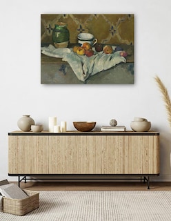 Foto 5 | Foto 5 | Cuadro Decorativo - Naturaleza Muerta Con Jarra, Copa Y Manzanas (ca. 1877)- Paul Cézanne - Religión - 69x92 - Fine Art Tj