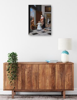 Foto 2 | Foto 2 | Cuadro Decorativo - Una Enfermera Y Un Niño En Un Vestíbulo Elegante- Jacob Ochtervelt - Fotografía - 46x61 - Fine Art Tj