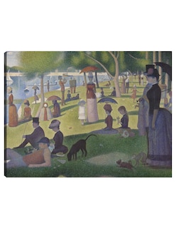 Foto 1 | Foto 1 | Cuadro Decorativo - Un Domingo En La Grande Jatte (1884)- Georges Seurat - Fotografía - 69x92 - Impresión En Lienzo -fine Art Tj