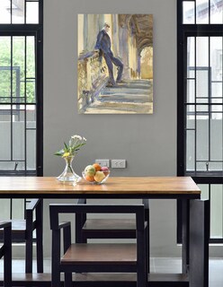 Foto 4 | Foto 4 | Cuadro Decorativo - Sir Neville Wilkinson En Las Escaleras Del Puente Palladiano - John Singer Sargent - 77x102 - Fine Art Tj
