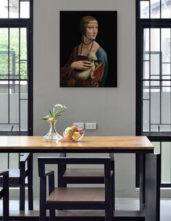 Foto 4 | Foto 4 | Cuadro Decorativo - La Dama Del Armiño - Retrato De Cecilia Gallerani (ca.1473-1536)- Leonardo Da Vinci - 28x36 - Fine Art Tj