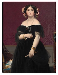 Foto 1 | Foto 1 | Cuadro Decorativo - Señora Moitessier C 1851- Jean-auguste-dominique Ingres - Fotografía - 69x92-impresión En Lienzo-fine Art Tj