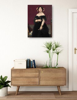 Foto 3 | Foto 3 | Cuadro Decorativo - Señora Moitessier C 1851- Jean-auguste-dominique Ingres - Fotografía - 69x92-impresión En Lienzo-fine Art Tj