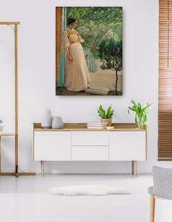 Foto 5 | Foto 5 | Cuadro Decorativo - En Las Ventanas Francesas. La Esposa Del Artista- Laurits Andersen Ring - Fotografía - 46x61 - Fine Art Tj