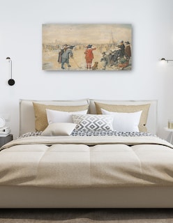 Foto 5 | Foto 5 | Cuadro Decorativo - Juegos De Invierno En El Río Helado Ijssel- Hendrick Avercamp - Fotografía - 34x64 - Fine Art Tj