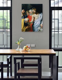 Foto 4 | Foto 4 | Cuadro Decorativo - El Encargo De Cristo A Pedro (c. 1616)- Peter Paul Rubens - Religión - 28x36-impresión En Lienzo-fine Art Tj