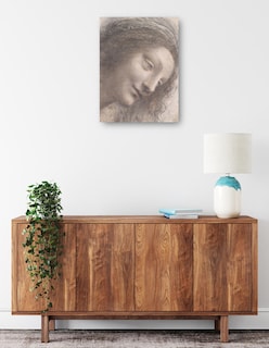 Foto 2 | Foto 2 | Cuadro Decorativo - La Cabeza De La Virgen En Vista De Tres Cuartos Hacia La Derecha - Leonardo Da Vinci - 28x36 - Fine Art Tj