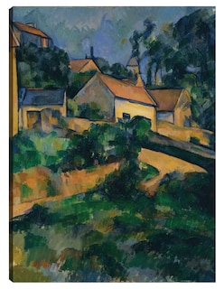 Foto 1 | Foto 1 | Cuadro Decorativo - Girando La Carretera En Montgeroult (1898)- Paul Cézanne - Paisaje - 46x61 - Impresión En Lienzo-fine Art Tj