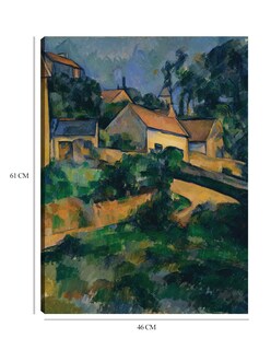 Foto 6 | Foto 6 | Cuadro Decorativo - Girando La Carretera En Montgeroult (1898)- Paul Cézanne - Paisaje - 46x61 - Impresión En Lienzo-fine Art Tj