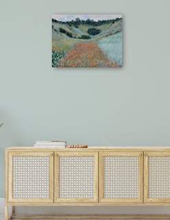 Foto 4 | Foto 4 | Cuadro Decorativo - Campo De Amapolas En Una Hondonada Cerca De Giverny (1885)- Claude Monet - Paisaje - 69x92 - Fine Art Tj
