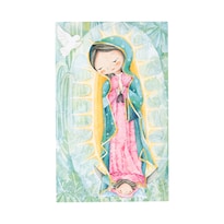 Cuadro Decorativo Vianney Virgen Color Verde