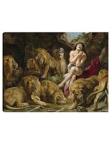 Cuadro Decorativo - Daniel En El Foso De Los Leones (c. 1614-1616)- Peter Paul Rubens - Religión - 46x61 - Fine Art Tj