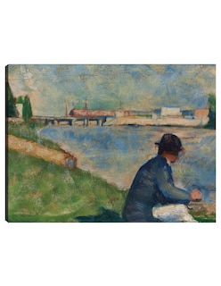 Foto 1 | Foto 1 | Cuadro Decorativo - Estudio Para &,#39,bañistas En Asnières&,#39, (c.1883-1884)- Georges Seurat - 69x92 - Fine Art Tj