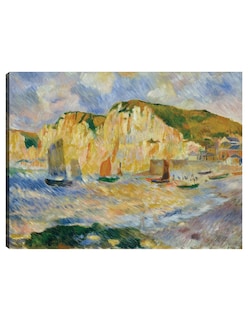 Foto 1 | Foto 1 | Cuadro Decorativo - Mar Y Acantilados (hacia 1885)- Pierre-auguste Renoir - Religión - 28x36 - Impresión En Lienzo -fine Art Tj