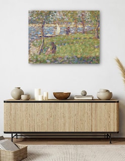 Foto 5 | Foto 5 | Cuadro Decorativo - Estudio Para La Grande Jatte (1884-1885)- Georges Seurat - Paisaje - 69x92 - Impresión En Lienzo-fine Art Tj
