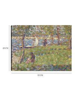 Foto 6 | Foto 6 | Cuadro Decorativo - Estudio Para La Grande Jatte (1884-1885)- Georges Seurat - Paisaje - 69x92 - Impresión En Lienzo-fine Art Tj