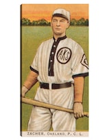 Cuadro Decorativo - Zacher, Equipo De Oakland, Retrato De Tarjeta De Béisbol- Library Of Congress - 54x102 - Fine Art Tj