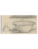 Cuadro Decorativo - Lavabo Y Frasco Aromático (anverso) (1877-1881)- Paul Cézanne - Fotografía - 34x64 - Fine Art Tj